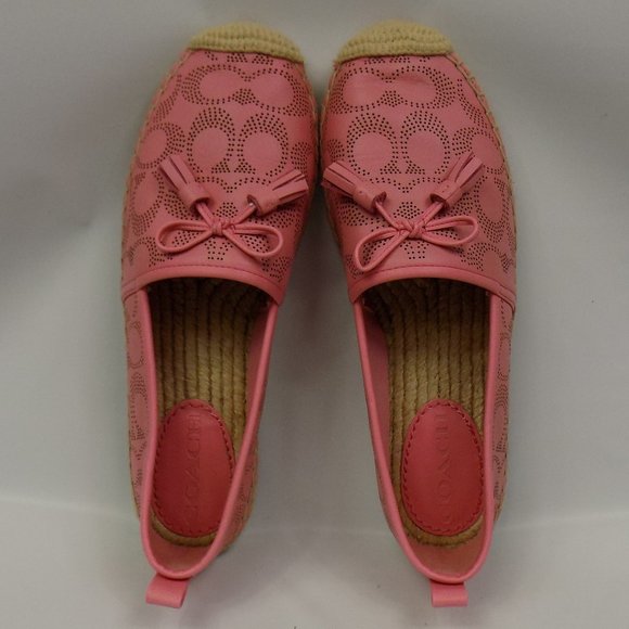 Coach C2782 Carson Espadrille Slip-Ons Bubble Gum Color Size 7.5 - Picture 11 of 11